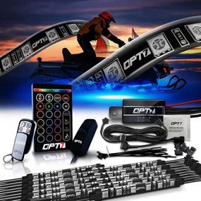 img 4 attached to 🛷 OPT7 10pc Aura Snowmobile Body Glow LED Lighting Kit: Illuminate Your Ride with Multi-Color Accent Neon Strips and Switch