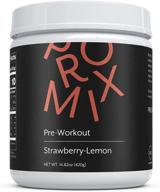 promix nutrition vegan pre-workout powder - strawberry lemonade flavor, 40 servings, with beta alanine, taurine, and tyrosine logo