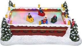 img 2 attached to 🎢 Pre-lit Christmas Village Bumper Cars - Animated Snow Village for Festive Indoor Decor & Holiday Displays