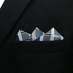 img 2 attached to 👔 Излучайте классический стиль с галстуком SHLAX WING Necktie Check - неотъемлемый мужской аксессуар