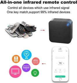 img 1 attached to 📱 Universal WiFi IR-Remote Controller Hub - Smart Life/Tuya App, Works with Amazon Echo and Google Home