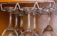 🍷 decobros chrome under cabinet wine glass stemware rack holder: organize and display your stemware brilliantly! logo