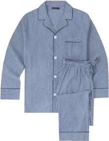img 1 attached to 👔 Premium Cotton Woven Men's Pajama