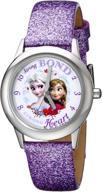 🕒 disney kids' w000972 frozen tween watch: stylish timepiece with purple sparkle band logo