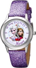 img 4 attached to 🕒 Disney Kids' W000972 Frozen Tween Watch: Stylish Timepiece with Purple Sparkle Band