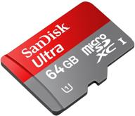 📸 high-speed, lossless recording: custom formatted professional ultra sandisk 64gb microsdxc card for garmin virb elite hd camera. includes standard sd adapter. uhs-1 class 10 certified 30mb/sec. logo