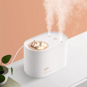 img 4 attached to 🌬️ JISULIFE Small Bedroom Humidifier - Top Fill Ultrasonic Cool Mist Humidifier with Dual Mists, 1000 ml Portable Air Humidifier with Filter - USB Powered, Auto Shut-off, Quiet - Ideal for Office, Home, Baby