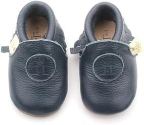 img 3 attached to Leo Leather Moccasins for Boys - Stylish and Comfortable Shoes/Slippers Option
