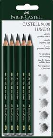 img 4 attached to 🖊️ Набор из 5 карандашей Faber-Castell Quality Castell 9000 Jumbo в блистере - HB, 2B, 4B, 6B и 8B | 119397