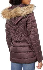 img 1 attached to BeBe Womens Outerwear Cranberry Natural Women's Clothing