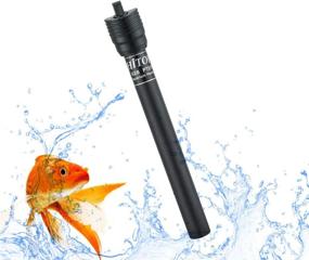 img 4 attached to 🐢 HITOP Non-Glass Adjustable Aquarium Heater: 50W, 100W, and 300W Options, Ideal for 10-50 Gallon Tanks, Submersible with Thermometer - Perfect for Turtle Tanks and Betta Fish