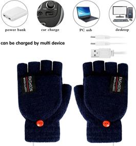 img 1 attached to 🧤 Heated Gloves with Adjustable Heating Levels - Women's & Men's Accessories