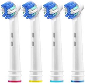 img 2 attached to 🦷 Holiday Pack of 16 Oral B Compatible Replacement Brush Heads - Double Clean, Cross, Floss, and Precise Electric Toothbrush Parts - Fits Oral-B Kids, Pro 1000, and More!