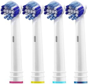 img 3 attached to 🦷 Holiday Pack of 16 Oral B Compatible Replacement Brush Heads - Double Clean, Cross, Floss, and Precise Electric Toothbrush Parts - Fits Oral-B Kids, Pro 1000, and More!