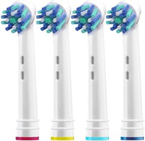 img 1 attached to 🦷 Holiday Pack of 16 Oral B Compatible Replacement Brush Heads - Double Clean, Cross, Floss, and Precise Electric Toothbrush Parts - Fits Oral-B Kids, Pro 1000, and More!