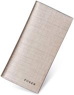 foxer leather wallet bifold valentines women's handbags & wallets logo