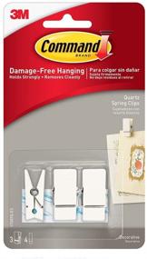 img 2 attached to 📦 Clear Spring Clip Command Strips - Pack of 3 with 4 Strips