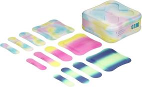 img 1 attached to 🌈 Colorwash Tie Dye Welly Bandages: Assorted Shapes for Minor Cuts and Wounds - 48 Count