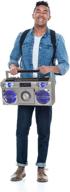 studebaker sb2149s master blaster bluetooth boombox - 10w 🔊 rms power, am/fm radio, usb, cd player, led eq - silver logo