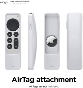 img 1 attached to elago R5 Корпус для пульта Siri Apple TV 2021 - Совместим с Apple AirTag, шнурок включен - Ночной сияние синий, амортизация ударов, защита от падения, полный доступ ко всем функциям