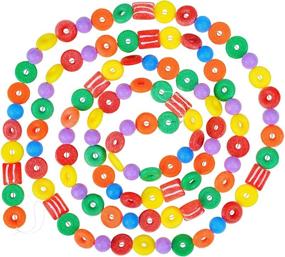 img 4 attached to 🍭 9 Ft Plastic Candy Life Saver Gumdrop Ball Christmas Garland | Glittered Tree Garland Ideal for Retro Candy Land Theme Trees | Indoor Christmas Decorations