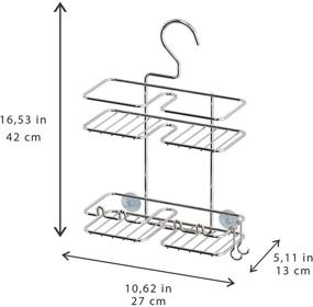 img 2 attached to TEKNOTEL Shower Hanging Bathroom Organizer