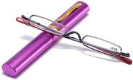 seo optimized: soolala slim reader glasses reader with pen clip tube case logo