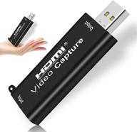 🎥 usbnovel audio video capture cards - hdmi to usb video capture - full hd 1080p usb2.0 recording to computer via dslr camcorder for gaming, streaming, teaching, video conference, or live broadcasting logo