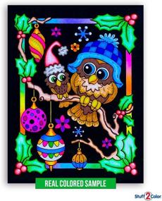 img 1 attached to 🎨 Vibrant Christmas Velvet Coloring Posters: Unleash Your Creativity!