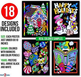 img 3 attached to 🎨 Vibrant Christmas Velvet Coloring Posters: Unleash Your Creativity!