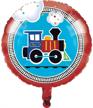train foil balloon 1 ct logo