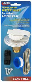 img 1 attached to 🚰 Valterra A01-0172LFVP Aluminum Flush-Mount Water Inlet with 2-3/4&quot; Flange - FPT, Carded, Enhanced for SEO