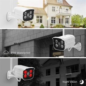 img 2 attached to 📷 Advanced 1080P Wireless Security Camera System: Two Way Audio, Full HD 8CH NVR, 4Pcs with 1TB HDD, Plug & Play, Waterproof, Night Vision, Motion Alert, WiFi for Outdoor and Indoor Home Surveillance