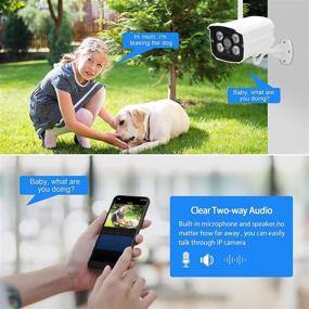 img 3 attached to 📷 Advanced 1080P Wireless Security Camera System: Two Way Audio, Full HD 8CH NVR, 4Pcs with 1TB HDD, Plug & Play, Waterproof, Night Vision, Motion Alert, WiFi for Outdoor and Indoor Home Surveillance