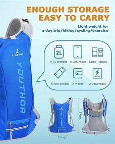 img 1 attached to 🎒 Youthor Hydration Backpack: Stay Hydrated with 2L Bladder and Hydration Pack