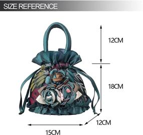 img 3 attached to Trendy Women's Drawstring Bucket Bag: Versatile Handbag with Coin Purses, Key Bags, Cash & Phone Pouches