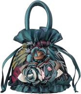 trendy women's drawstring bucket bag: versatile handbag with coin purses, key bags, cash & phone pouches logo
