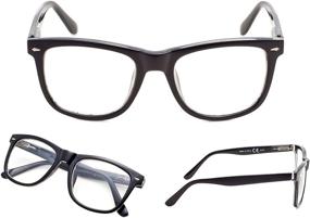 img 3 attached to 🔍 Enhanced Vision Set: Large Lens Reading Glasses 4-Pack with Sun Reader Inclusions