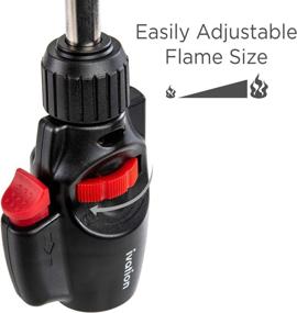 img 3 attached to Ivation Propane Torch with Easy Trigger-Start Ignition, High-Temperature Flame [2372°F], Adjustable 🔥 Flame Control - Ideal for Light Welding, Soldering, Brazing, Heating, Thawing & More