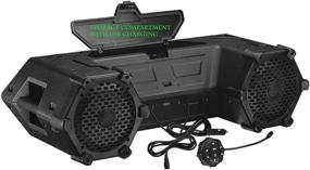 img 4 attached to Планета Audio PATV85 ATV UTV Погодостойкая звуковая система с Bluetooth и светодиодной панелью - 8-дюймовые динамики, 1,5-дюймовые твитеры, встроенный усилитель - Простая установка для автомобилей 12 Вольт.