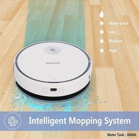 img 1 attached to YAOEOAY Robot Vacuum Cleaner: 9 Clean Modes, 2200Pa Suction, Sweep & Mop 2 in 1 - Perfect for Pet Hair, Hard Floors, Carpets - Quiet, Self-Charging & Long Runtime