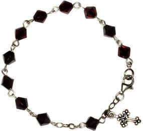 img 2 attached to 💎 Swarovski Crystal Elements Girls' Rosary Bracelet Jewelry