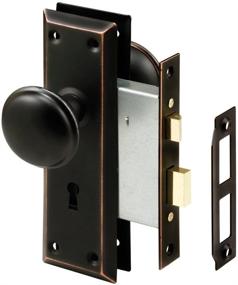 img 2 attached to Restore and Upgrade Your Interior Doors with PRIME-LINE Classic Bronze E 2495 Mortise Keyed Knob - Ideal for Replacing Antique Lock Sets and Enhancing Security, Fits 1-3/8 in-1-3/4 in. Doors