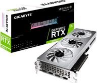 🎮 графическая карта gigabyte rtx 3060 ti vision oc 8g, система охлаждения windforce 3x, lhr, 8 гб gddr6, видеокарта gv-n306tvision oc-8gd rev2.0 логотип