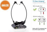 📺 tv ears original wireless headsets system - analog tv hearing aid devices. hearing assistance, tv listening headphones for seniors & hard of hearing. voice clarifying, doctor recommended - 11641 logo