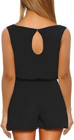 img 1 attached to 👗 Stylish Vetinee Womens Keywhole Jumpsuit Playsuit: Shop Women's Clothing, Jumpsuits, Rompers & Overalls