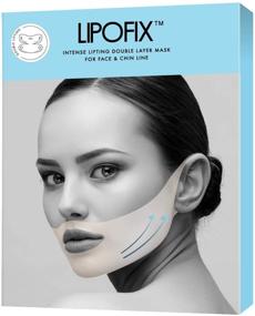 img 3 attached to 👄 LipoFix Double Chin Reducer Intense Lifting Double Layer Mask - Pack of 5 Masks