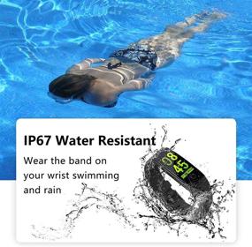 img 1 attached to 💪 Advanced MorePro Fitness Tracker: Waterproof, Heart Rate, Blood Pressure Monitor, Color Screen Smart Bracelet with Sleep Tracking, Calorie Counter, Pedometer Watch - Ideal for Kids, Women, Men