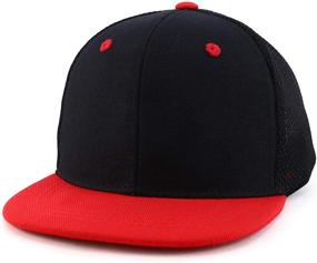 img 3 attached to 🧢 Trendy Structured Flatbill Boys' Accessories: Hats & Caps for Fashion-forward Styles