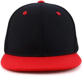 img 2 attached to 🧢 Trendy Structured Flatbill Boys' Accessories: Hats & Caps for Fashion-forward Styles